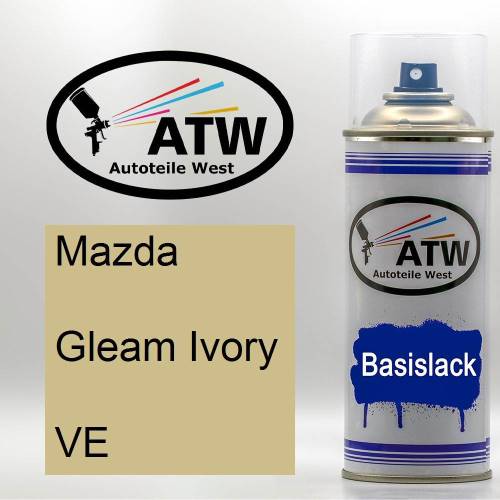 Mazda, Gleam Ivory, VE: 400ml Sprühdose, von ATW Autoteile West.